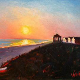 Wayne Wilcox: 'Seaside Sunset', 2004 Oil Painting, Seascape. Artist Description: Available @ Salt Meadow Gallery, Cape Cod, 508. 833. 8808...