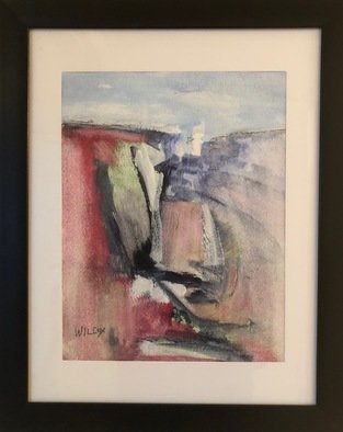Wayne Wilcox: 'Untitled 2', 2020 Watercolor, Abstract. Sub Landscape...