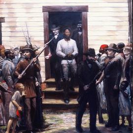 Joseph Weinzettle: 'The Last Moments of Nat Turner', 1997 Oil Painting, History. Artist Description:  Painting of Nat Turner, preacher and slave rebellion leader in Southampton County, Virginia, 1831.    ...