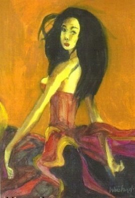 Artist: Harry Weisburd - Title: Asian Dancer 1 - Medium: Watercolor - Year: 2008