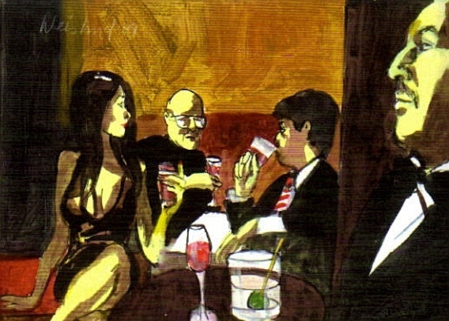 Artist Harry Weisburd. 'Cocktails' Artwork Image, Created in 2009, Original Pottery. #art #artist