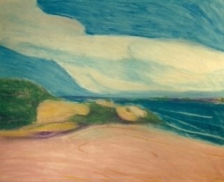 Artist: Harry Weisburd - Title: Earth Goddess Hill By The Sea - Medium: Acrylic Painting - Year: 2005