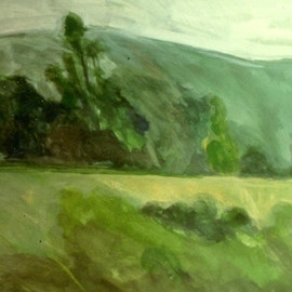 Harry Weisburd: 'Inverness', 2005 Acrylic Painting, Landscape. Artist Description:   acrylic on paper                                 ...