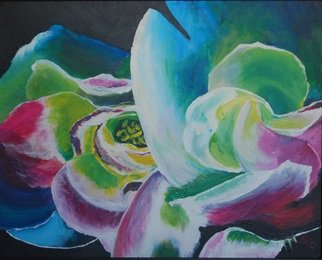 Artist: Wendy Goerl - Title: Rainbow Roses - Medium: Acrylic Painting - Year: 2012