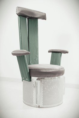 Federica Ripani: 'GOLDRAKE', 2009 Furniture, undecided.  steel, wood, satin, plastic. ...
