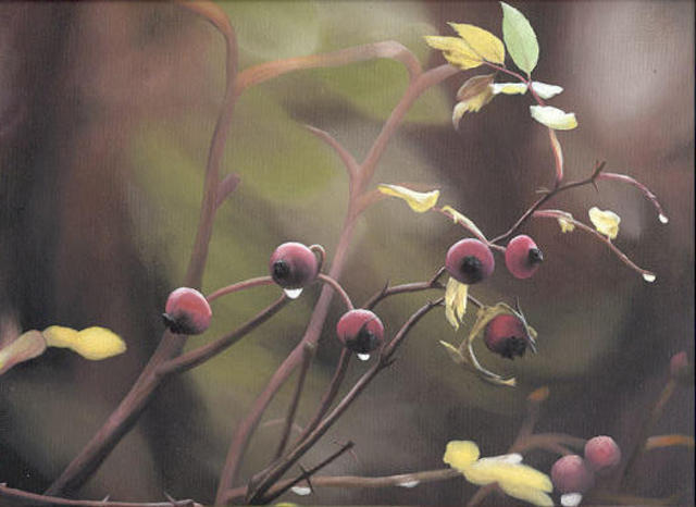 Peter Winberg  'Rose Hip', created in 2003, Original Painting Other.