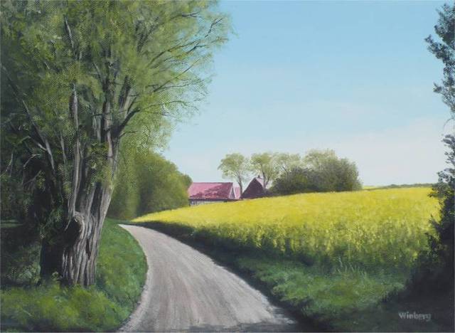 Peter Winberg  'Summer In The Country Side', created in 2009, Original Painting Other.