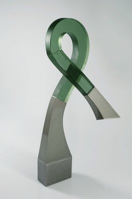 Witold Sliwinski: 'infinity', 2017 Glass Sculpture, Abstract. The sculpture is made of glass, steel and aluminum. When creating sculptures, I use many techniques, from grinding and polishing glass, through smelting and forming glass, bronze and cast iron elements, to multilayer joining them with wood, stone, steel, and aluminum. ...