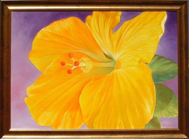 Yordan Enchev  'Tropical Beauty', created in 2008, Original Painting Oil.