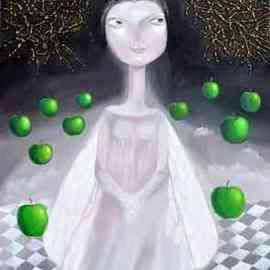 Yelena Revis: 'Magic Night', 2013 Acrylic Painting, Abstract Figurative. Artist Description:  Original artwork by Yelena Dyumin -        www. dyuminart. com        ...