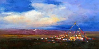 Artist: Jinsheng You - Title: wind from tibet 517 - Medium: Oil Painting - Year: 2019