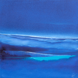 Nicholas Down: 'Island Light 2', 2012 Oil Painting, Abstract Landscape. Artist Description:     Oil on Gesso panel                                   ...