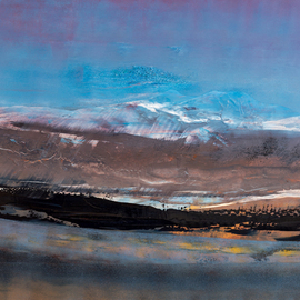 Nicholas Down: 'Tidal Sands', 2017 Oil Painting, Abstract Landscape. Artist Description: Oil on Gesso Panel...
