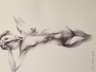 Yuriy Ivashkevych: 'dancer', 2018 Pen Drawing, nudes. From my serie aEURoe Ballet dancer aEURoe...