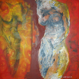 Zaki Hadri: 'Women in Mirror', 2008 Acrylic Painting, Abstract Figurative. Artist Description:  Abstract figurative       ...