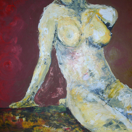 Zaki Hadri: 'Women in Resting', 2008 Acrylic Painting, Abstract Figurative. Artist Description:  Abstract figurative      ...