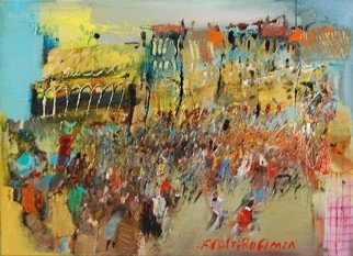Ilgvars Zalans: 'amsterdamm', 2006 Oil Painting, Cityscape.  oil canvas perfect amsterdam ...