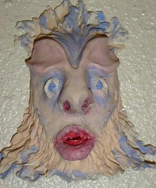 Rickie Dickerson: 'Mask 1', 2005 Handbuilt Ceramics, Portrait. 