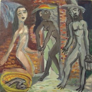 Artist: Dana Zivanovits - Title: ABRAHAM AND SARAH - Medium: Oil Painting - Year: 2002