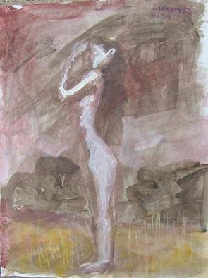 Dana Zivanovits: 'APPROACHING STORM', 1998 Watercolor, nature. Artist Description:  Watercolor on acid free sketch paper- a signed and dated Zivanovits original. size 8 1/ 2