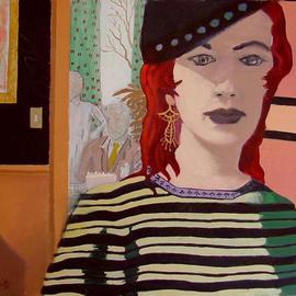 Dana Zivanovits: 'BIRTHDAY', 2003 Oil Painting, People. Artist Description:  A bithday party- Oil on canvas. A signed Zivanovits original. ...