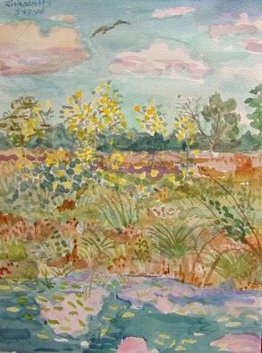 Dana Zivanovits: 'WETLAND', 2006 Watercolor, Landscape. Artist Description:  Watercolor on Windsor and Newton all rag acid free watercolor paper- a signed and dated Zivanovits original ...