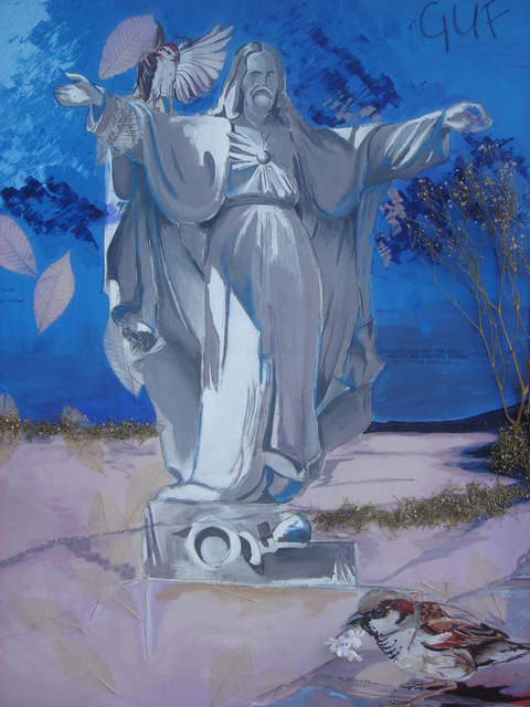 Artist Zoraida Haibi. 'Well Of Souls' Artwork Image, Created in 2007, Original Collage. #art #artist