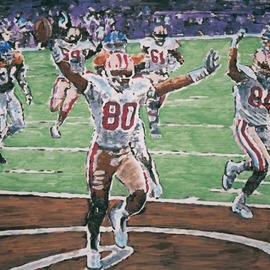 Sigmund Sieminski: 'Sports poster art, NFL football SanFran 49ers', 2011 Tempera Painting, Sports. Artist Description:    San Francisco 49ers football poster art freeze- frames. More than 60 in the series as poster tempera and in pastel.  ...