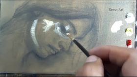 Artist Video Portrait painting time lapse video by Renso Castaneda