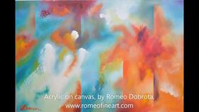 Artist Video Acrylic on Canvas by Romeo Dobrota