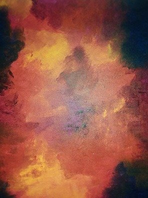 Afrika Abney; Dancing Fire, 1997, Original Painting Acrylic, 24 x 36 inches. Artwork description: 241 Abstract Painting on Canvas...