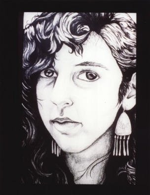 Stephanie Hayden; Self Portrait, 2002, Original Drawing Pencil, 18 x 28 inches. 