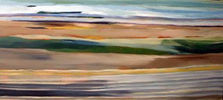 Andrew Stark; Long Journey, 2006, Original Painting Oil, 36 x 78 inches. 