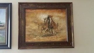 Ahmed Alkarkhi; Horses, 2020, Original Animation, 28.2 x 26.2 inches. Artwork description: 241 Horses symbolize beauty, strength and elegance in motion...