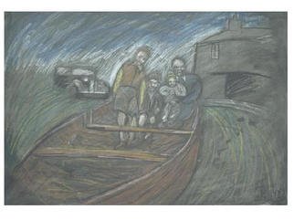 Alan Moores; Traeth Coch, 2002, Original Painting Other, 45 x 32 inches. Artwork description: 241 Traeth Coch ( Red Wharf Bay) 1952...