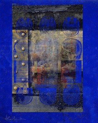 Alan Spazzali; Cobalt, 2018, Original Digital Painting, 60 x 60 cm. 