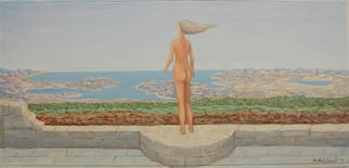 Mile Albijanic; Freedom, 2012, Original Painting Oil, 85 x 45 cm. Artwork description: 241 oil on panel...