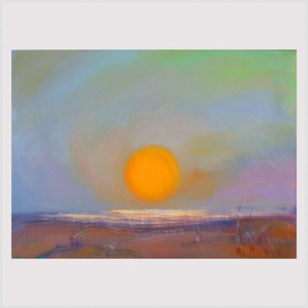 Alexandre  Rurua; Sunset, 2012, Original Painting Oil, 71 x 52 cm. Artwork description: 241 sunset in the Black Sea with full of sense of infinity. ...
