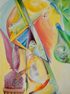 Alexandru Cristian; The Hidden Prince , 2016, Original Painting Oil, 90 x 120 cm. Artwork description: 241  abstract Painting, the hidden Prince, Symbol  ...