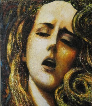 Alexandr Ivanov; Sensitive Sense, 2017, Original Painting Oil, 50 x 57 cm. Artwork description: 241 PAINTING WORKS IMAGING STRONG EROTIC WOMAN EXPERIENCES...