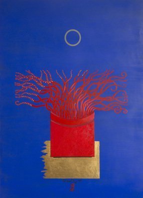 Alexander Ustinoff; Japanese Happiness, 2011, Original Painting Acrylic, 55 x 75 cm. Artwork description: 241   paper, acrylseries  - happiness- ...