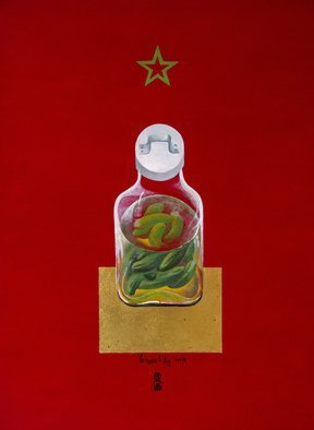 Alexander Ustinoff; Russian Happiness, 2011, Original Painting Acrylic, 55 x 75 cm. Artwork description: 241    paper, acrylseries  - happiness-  ...