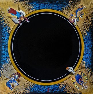 Alexander Ustinoff; What The Buzz, 2013, Original Mixed Media, 80 x 80 cm. 