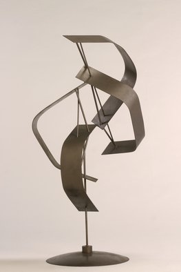 Ali Gallo; Twister, 2009, Original Sculpture Steel, 23 x 42.5 inches. Artwork description: 241   welded steel     ...