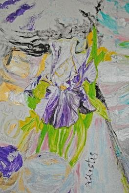 Alkistis Wechsler, 'Detail Iris', 2013, original Painting Oil, 140 x 200  x 1 cm. 