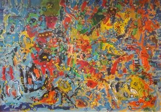 Ricardo Kejelin; Coral, 2018, Original Painting Acrylic, 44 x 32 inches. Artwork description: 241 Fine art acrylic on wooden panel. ...