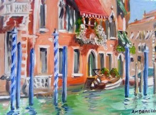 A M Bowe; Venice Ll, 2007, Original Painting Oil, 40 x 30 cm. 