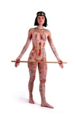 Amit Bar; Isis, 2009, Original Body Art, 40 x 50 cm. Artwork description: 241  body- painting ...