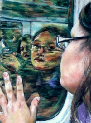 Anastasia Kashian; Dont Look Back, 2010, Original Pastel, 42 x 59.4 cm. 