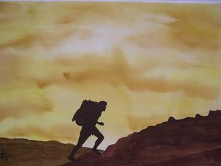 Ani Tejada; Mountain Sightsing, 2004, Original Watercolor, 70 x 50 cm. Artwork description: 241 Original Watercolor...